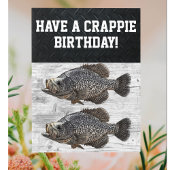 Happy Birthday Crappie Gevist Angler Custom Kaart