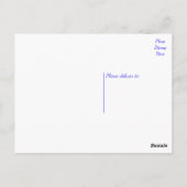 Happy Birthday Cream Pekingese Puppy Dog Blue Briefkaart (Achterkant)