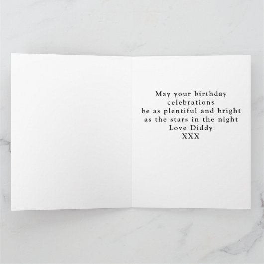 Happy Birthday Creëer je eigen jaarnaam Kaart (Binnen)