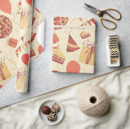 Happy Birthday crème Cadeaupapier