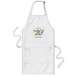 Happy Birthday CREW Whimsical schattige kikkerball Lang Schort