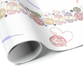 Happy Birthday Crochet Wrapping Paper Cadeaupapier (Rol Hoek)