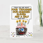 Happy Birthday Cupcake - 12 jaar oud Kaart (Voorkant)