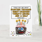 Happy Birthday Cupcake - 40 jaar oud Kaart (Voorkant)