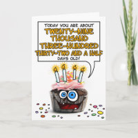 Happy Birthday Cupcake - 80 jaar oud