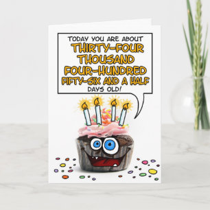 Happy Birthday Cupcake - 94 jaar oud Kaart