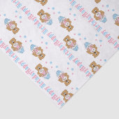 Happy Birthday Cupcake Beren Tissuepapier (Detail)