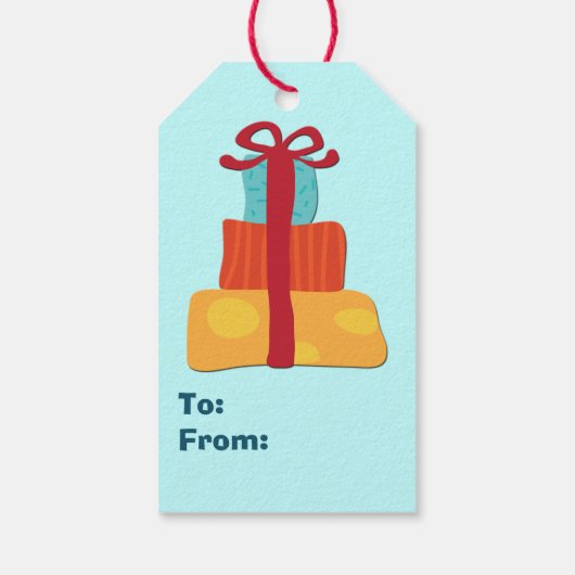 Happy Birthday Cupcake Cadeaulabel (Achterkant)