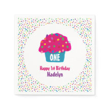 Happy Birthday Cupcake Frosted Sprinkles