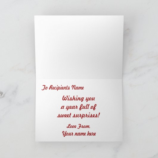 Happy Birthday Cupcake Kaart (Binnen)