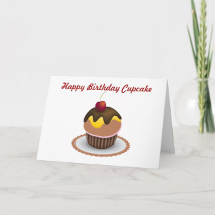 Happy Birthday Cupcake Kaart