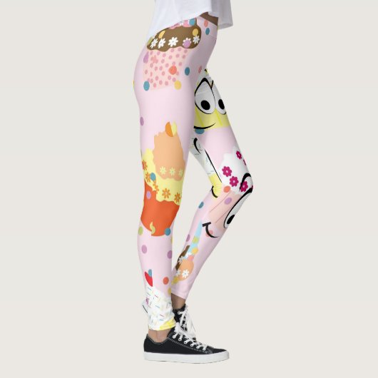 Happy Birthday Cupcake Leggings (Rechts)