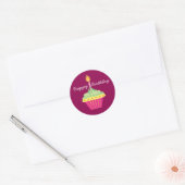 Happy Birthday Cupcake Ronde Sticker (Envelop)