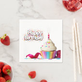Happy Birthday Cupcake Servet (Insitu)