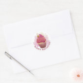 Happy Birthday Cupcake Sticker (Envelop)