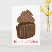 HAPPY BIRTHDAY CUPCAKE Sweet Treat Kaart (Gele Bloem)