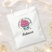 Happy Birthday Cupcake-tas Bedankzakje (Geknipt)