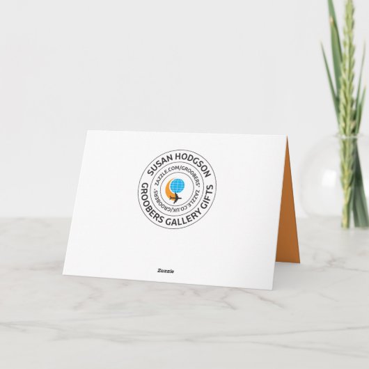 Happy Birthday Cupcake Wenskaart Kaart (Achterkant)