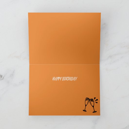 Happy Birthday Cupcake Wenskaart Kaart (Binnen)