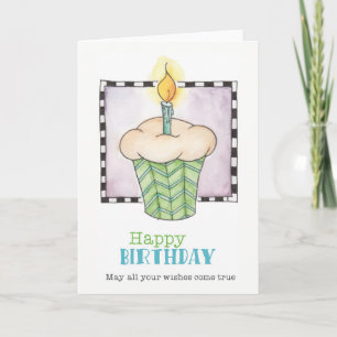 Happy Birthday Cupcake Wenskaart Kaart