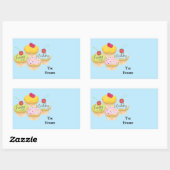 Happy Birthday Cupcakes Gift Label Stickers (Vel)