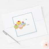 Happy Birthday Cupcakes Gift Label Stickers (Envelop)