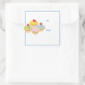 Happy Birthday Cupcakes Gift Label Stickers (Tas)