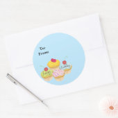 Happy Birthday Cupcakes Gift Label Stickers (Envelop)