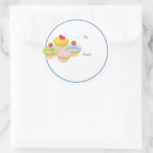 Happy Birthday Cupcakes Gift Label Stickers (Tas)