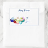 Happy Birthday Cupcakes Gift Label Stickers (Tas)