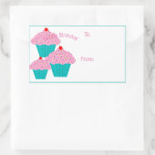 Happy Birthday Cupcakes Gift Label Stickers (Tas)