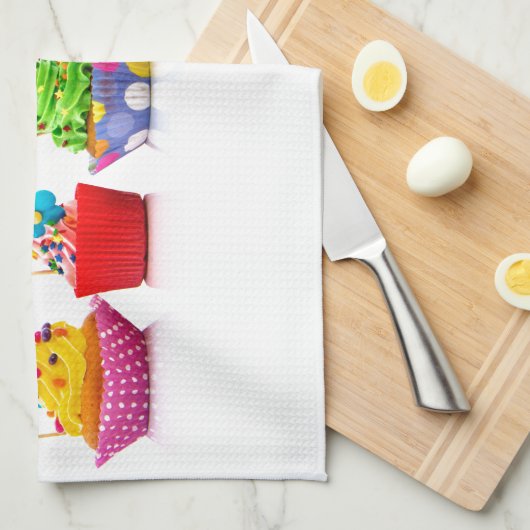 Happy Birthday Cupcakes Theedoek (Quarter Fold)