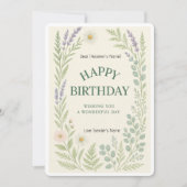 Happy Birthday Custom Digitale Kaart (Voorkant)