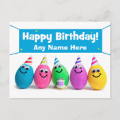 Happy Birthday Custom Egg Humor Holiday Briefkaart (Voorkant)