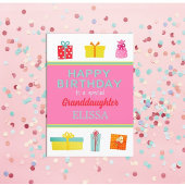 Happy Birthday Custom Grand-dochterkaart Feestdagen Kaart