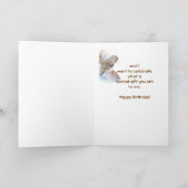 Happy Birthday Custom Great Grey Owl, Bird Natuur Kaart (Binnen)
