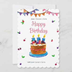 Happy Birthday Custom Kaart