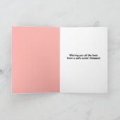 Happy Birthday Custom Naam Puppy in Gezichtsmasker Feestdagen Kaart (Binnen)