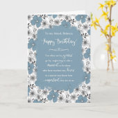 Happy Birthday Custom Name  Blossom Kaart (Gele Bloem)