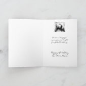 Happy Birthday Custom Name Stag, Deer Kaart (Binnen)