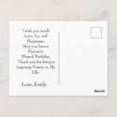 Happy Birthday Custom Photo Card Briefkaart (Achterkant)