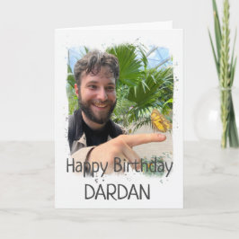Happy Birthday Custom Photo Card Kaart