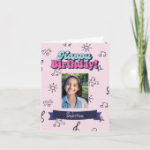 Happy Birthday Custom Photo Kaart (Voorkant)