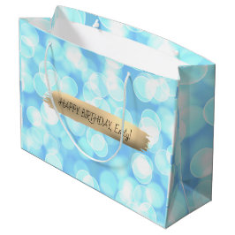 Happy Birthday Custom Text Trendy Gepersonaliseerd Groot Cadeauzakje