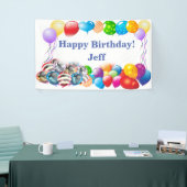 Happy Birthday Custom Vinyl Banner, 3' x 5' Spandoek (Beurs)
