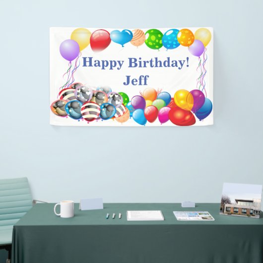 Happy Birthday Custom Vinyl Banner, 3' x 5' Spandoek (Beurs)