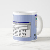 Happy Birthday Custom Windows 95 Computer Theme Grote Koffiekop (Voorkant rechts)