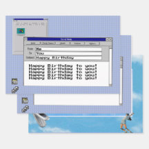 Happy Birthday Custom Windows 95 Computer Theme