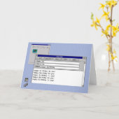 Happy Birthday Custom Windows 95 Computer Theme Kaart (Gele Bloem)