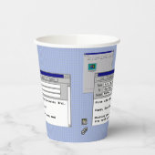 Happy Birthday Custom Windows 95 Computer Theme Papieren Bekers (Links)